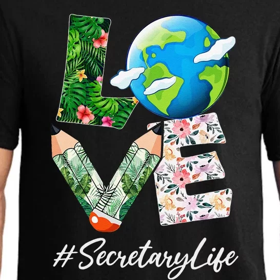 Secretary Love World Earth Day Anniversary Save The Planet Pajama Set