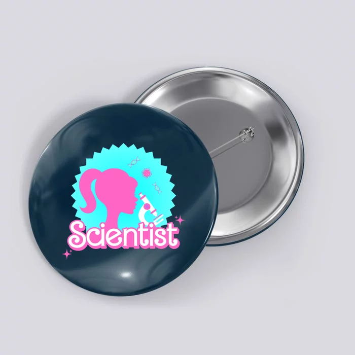 Scientist Lab Week Girl Tech Button