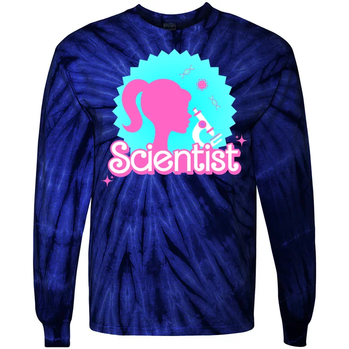 Scientist Lab Week Girl Tech Tie-Dye Long Sleeve Shirt