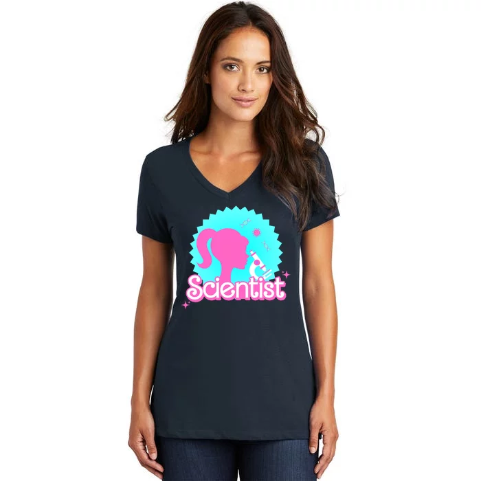 Scientist Lab Week Girl Tech Women's V-Neck T-Shirt