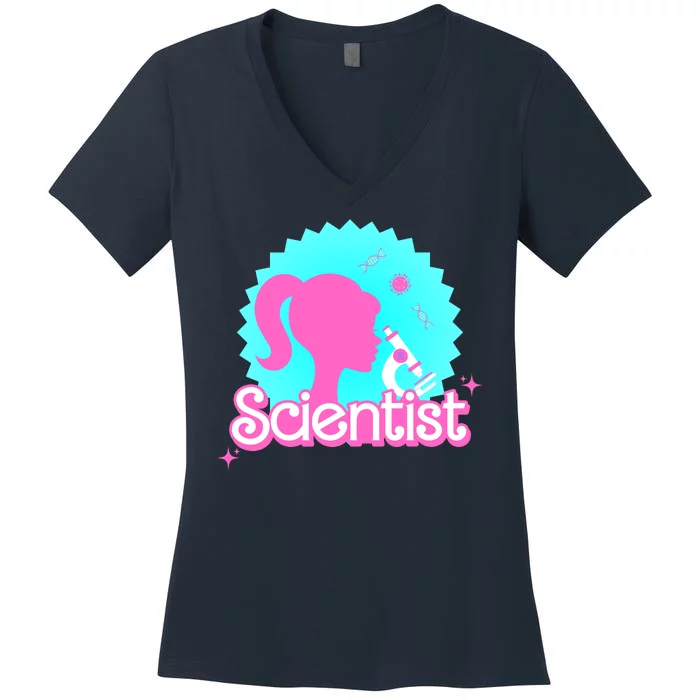 Scientist Lab Week Girl Tech Women's V-Neck T-Shirt