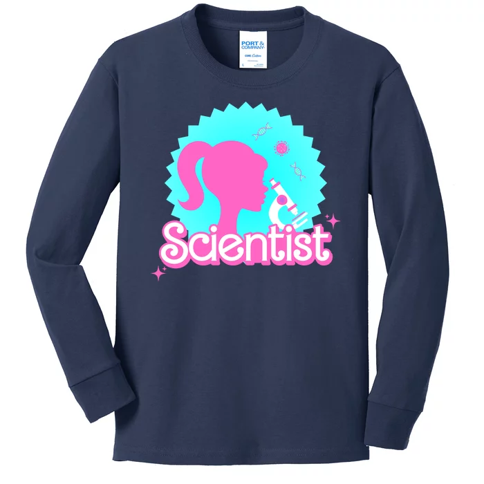 Scientist Lab Week Girl Tech Kids Long Sleeve Shirt