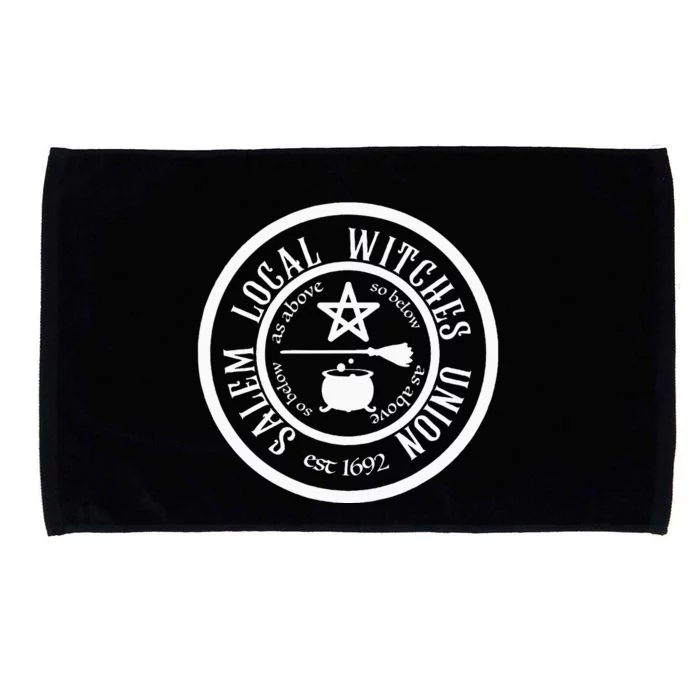 Salem Local Witches Union Est 1692 Halloween Microfiber Hand Towel