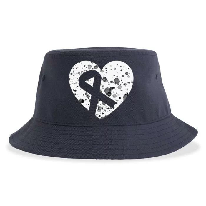 Spread Love With Heart Pink Ribbon World Cancer Day Sustainable Bucket Hat