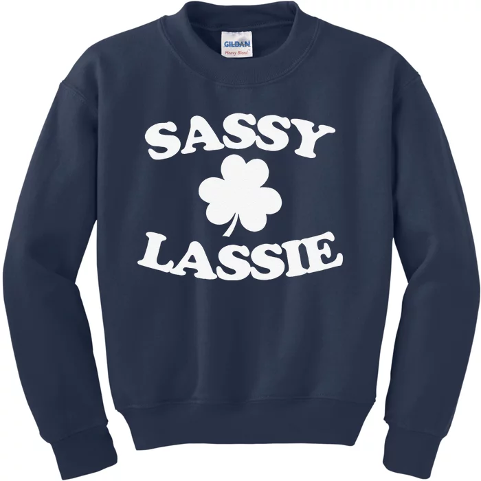 Sassy Lassie Women's St. Patrick's Day Kids Sweatshirt