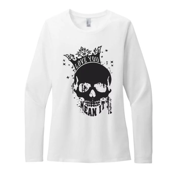 Skull Love You Womens CVC Long Sleeve Shirt