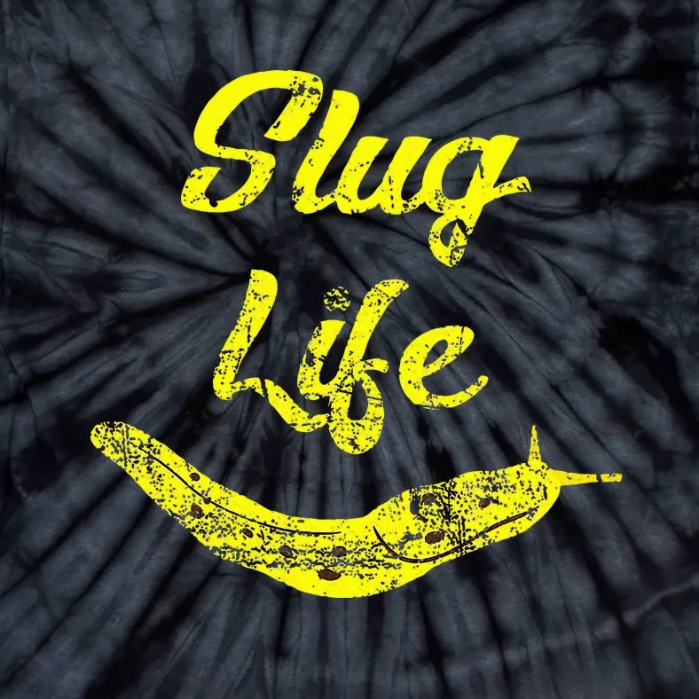 Slug Life Yellow Banana Slug Distressed Tie-Dye T-Shirt