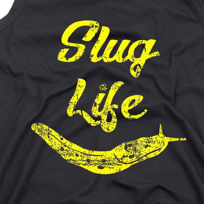 Slug Life Yellow Banana Slug Distressed Tank Top