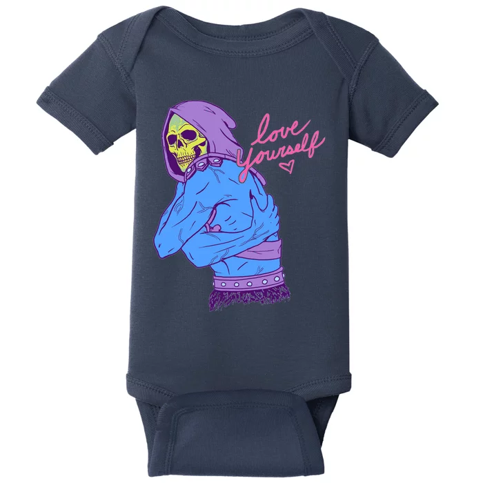 Skeletor Love Yourself Baby Bodysuit