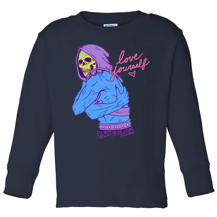 Skeletor Love Yourself Toddler Long Sleeve Shirt