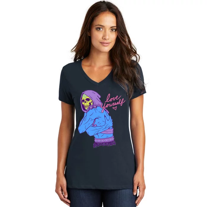 Skeletor Love Yourself Women's V-Neck T-Shirt