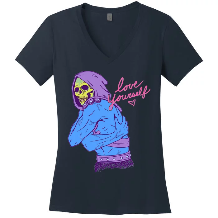 Skeletor Love Yourself Women's V-Neck T-Shirt