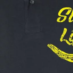 Slug Life Yellow Banana Slug Distressed Softstyle Adult Sport Polo