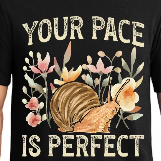 Snail Lover Your Pace Is Perfect Snail Pajama Set