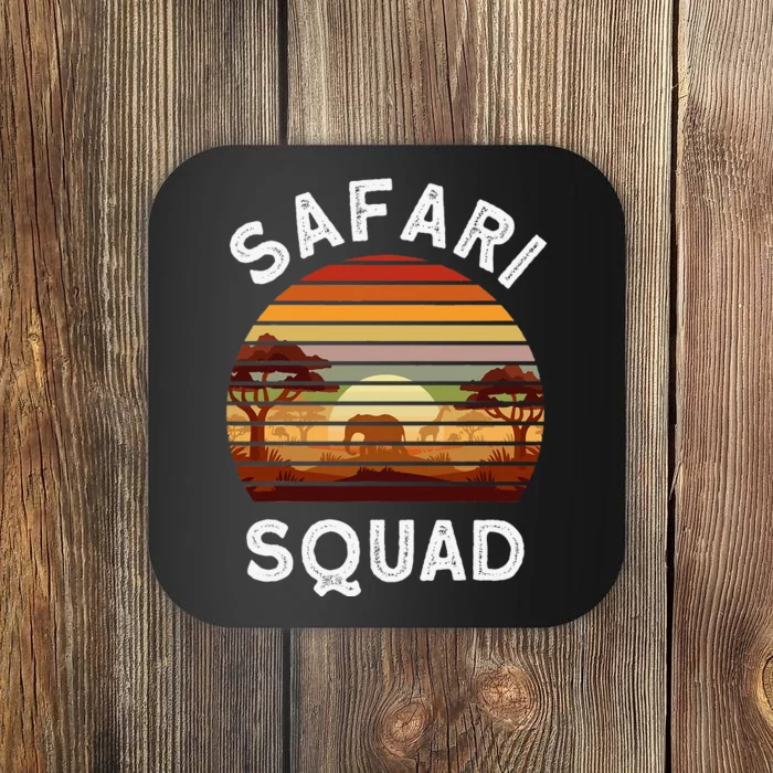 Safari Lovers Zoo Safari Squad Safari Birthday Coaster