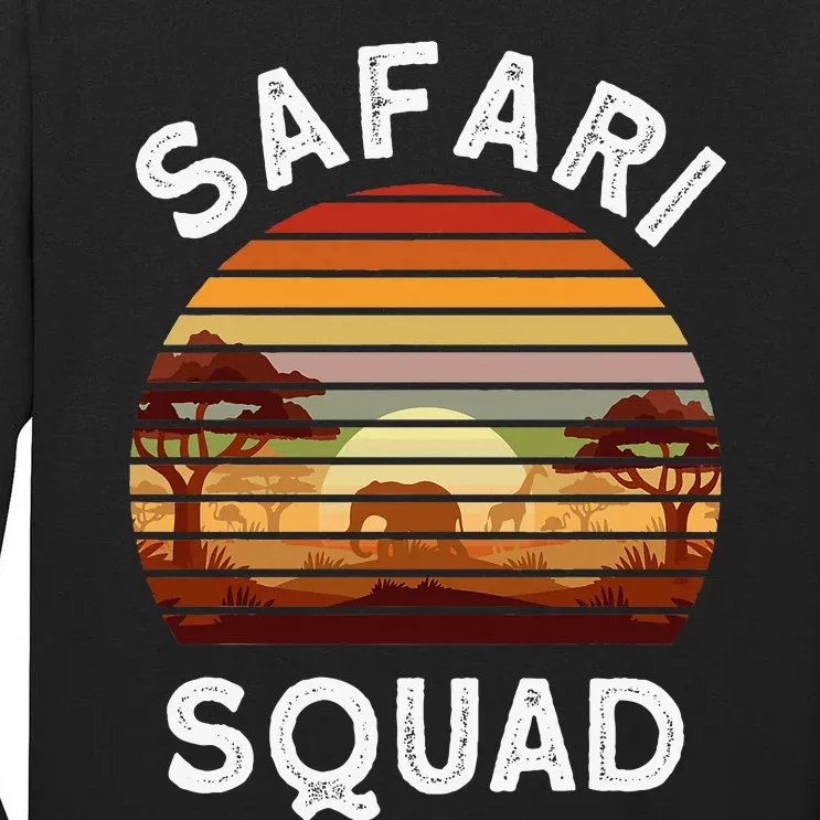 Safari Lovers Zoo Safari Squad Safari Birthday Tall Long Sleeve T-Shirt