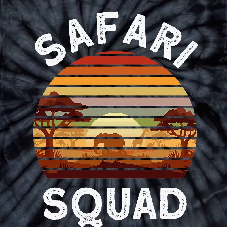 Safari Lovers Zoo Safari Squad Safari Birthday Tie-Dye T-Shirt