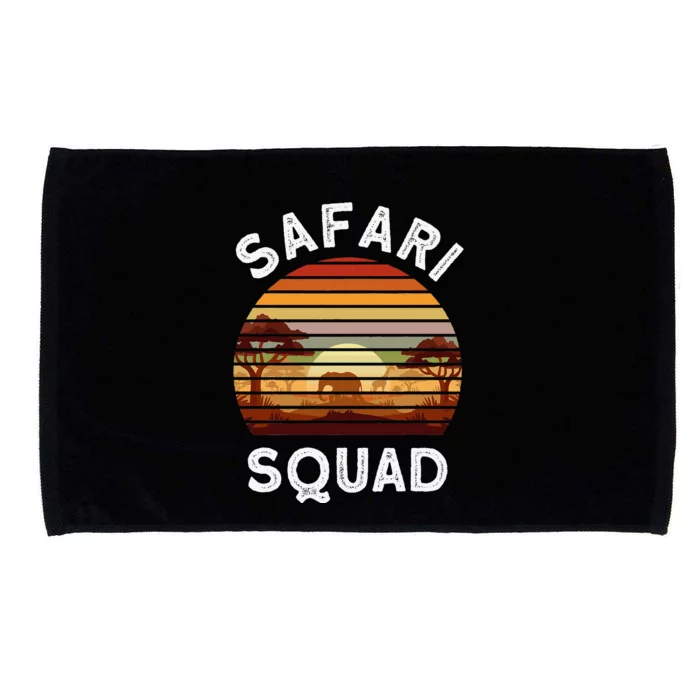 Safari Lovers Zoo Safari Squad Safari Birthday Microfiber Hand Towel