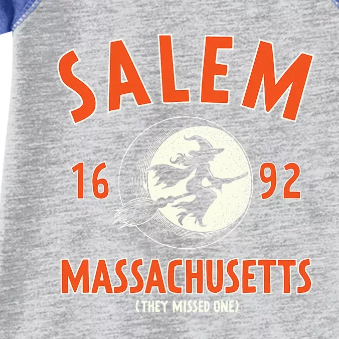 Salem Massachusetts 1692 They Missed One Witch Infant Baby Jersey Bodysuit