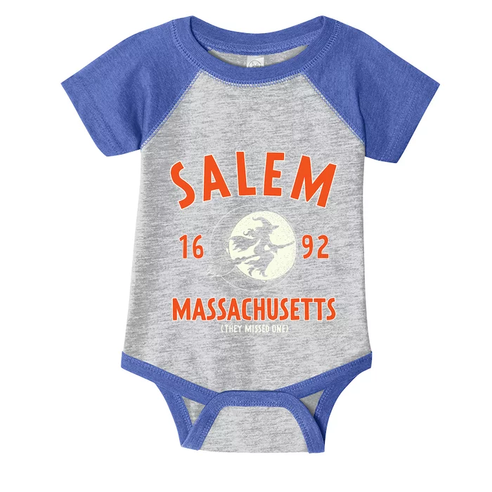 Salem Massachusetts 1692 They Missed One Witch Infant Baby Jersey Bodysuit