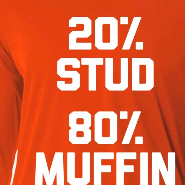 Stud Muffin (20% Stud 80% Muffin) Cute Gift Funny Saying Cute Gift Cooling Performance Long Sleeve Crew