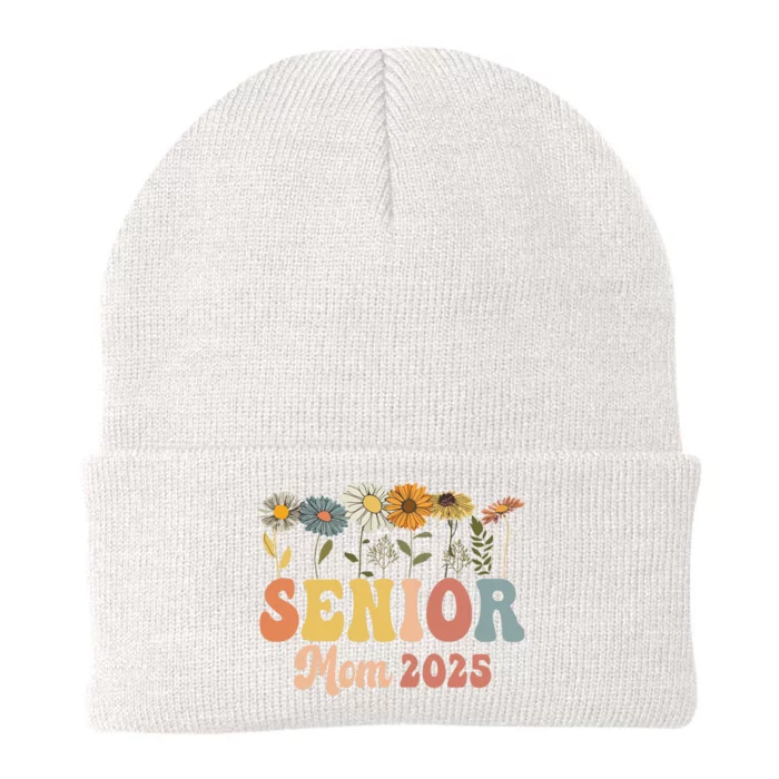 Senior Mom 2025 Class Of 2025 Graduate Knit Cap Winter Beanie