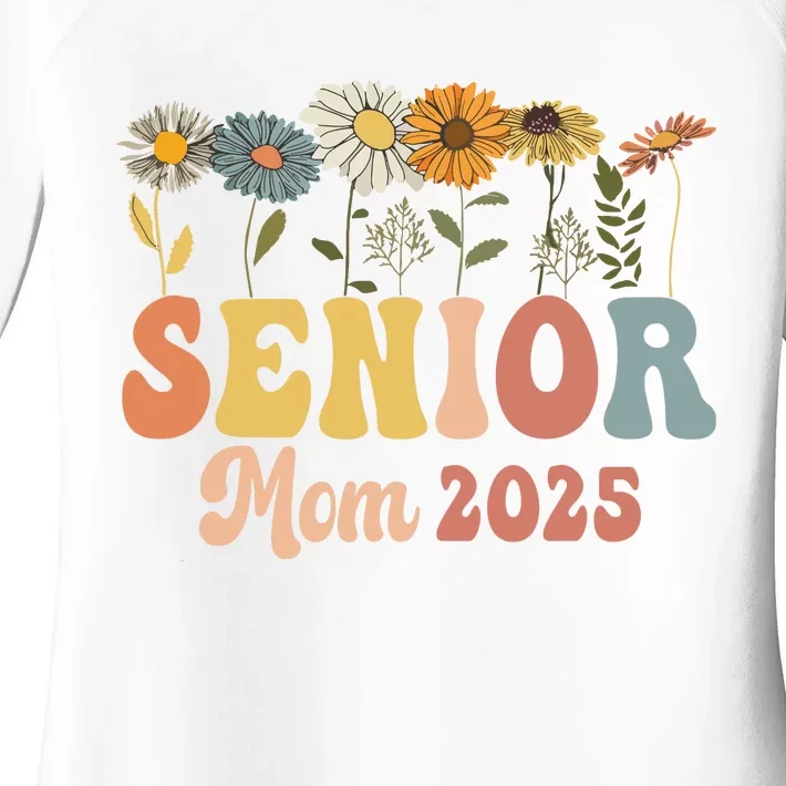 Senior Mom 2025 Class Of 2025 Graduate Women's Perfect Tri Tunic Long Sleeve Shirt