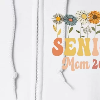 Senior Mom 2025 Class Of 2025 Graduate Full Zip Hoodie