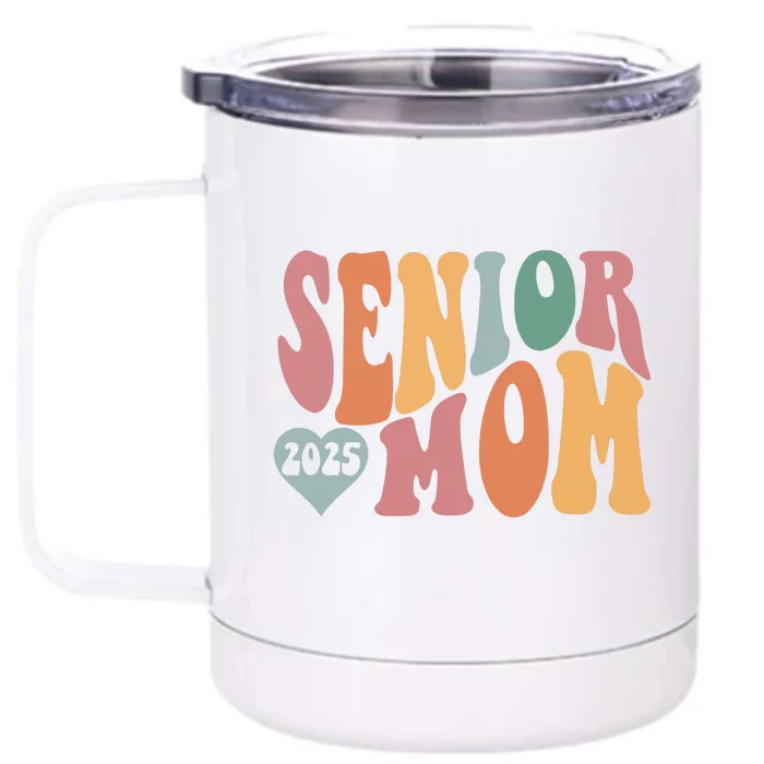 Senior Mom 2025 Graduation Front & Back 12oz Stainless Steel Tumbler Cup