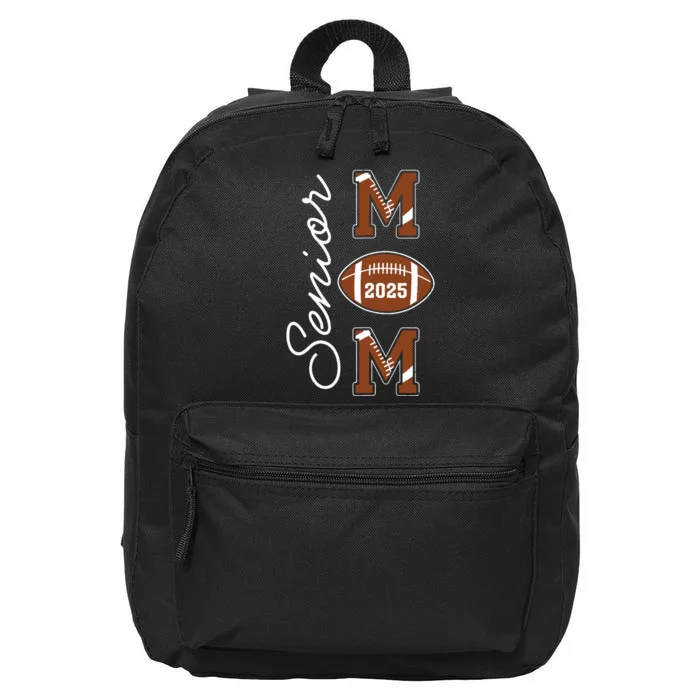 Senior Mom 2025 Football Mommy Class Of 2025 Graduation 16 in Basic Backpack