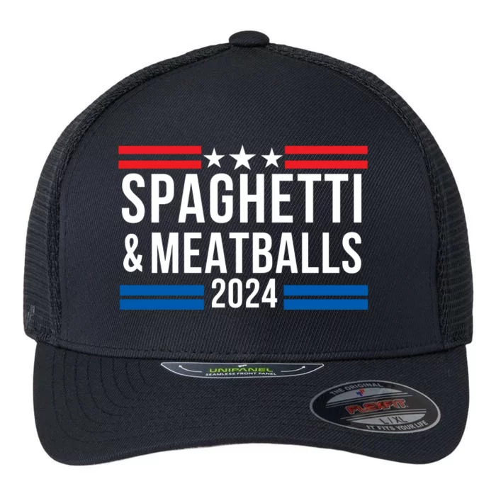 Spaghetti & Meatballs 2024 Pasta Lover Funny Foodie Food Lover Comfort Food Flexfit Unipanel Trucker Cap