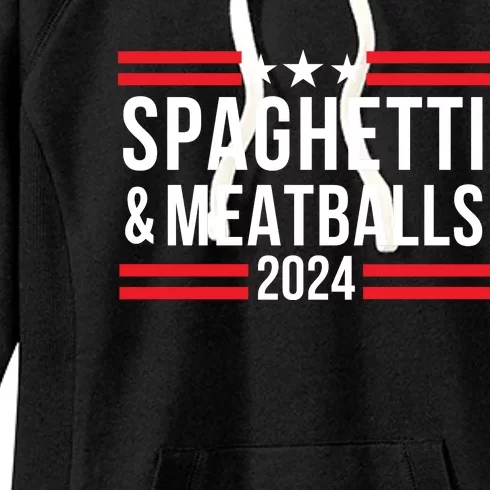 Spaghetti & Meatballs 2024 Comfort Food Pasta Lover Funny Foodie Food Lover Women's Fleece Hoodie