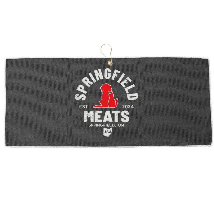 Springfield Meats 2024 They Are Eating The Dogs Large Microfiber Waffle Golf Towel