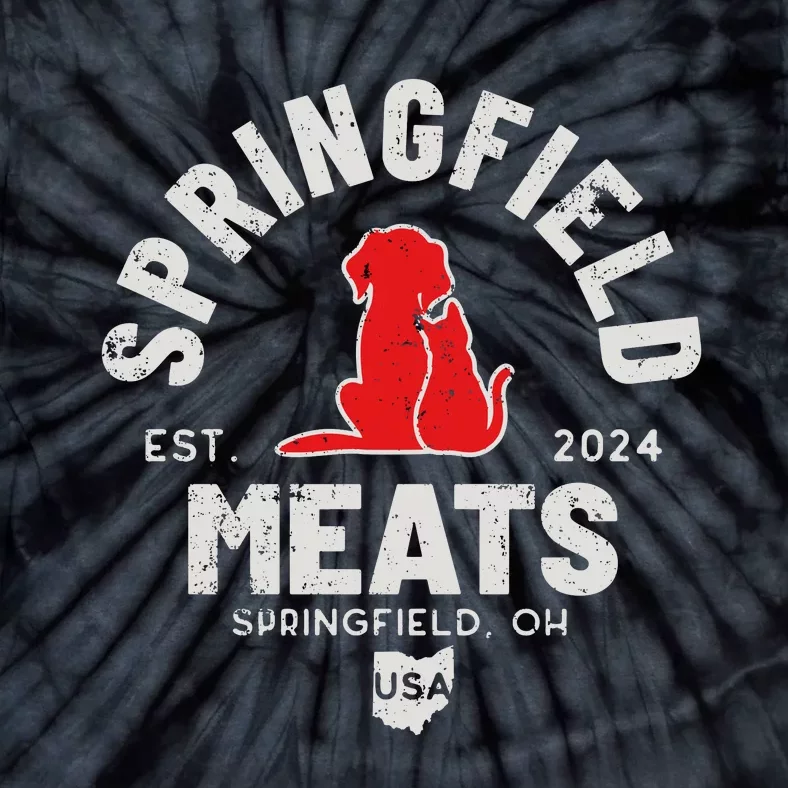 Springfield Meats 2024 They Are Eating The Dogs Tie-Dye T-Shirt