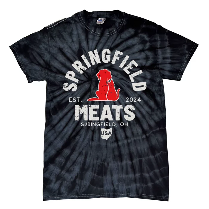 Springfield Meats 2024 They Are Eating The Dogs Tie-Dye T-Shirt