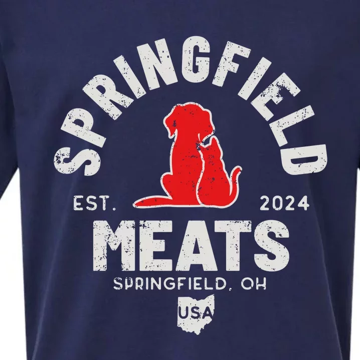 Springfield Meats 2024 They Are Eating The Dogs Sueded Cloud Jersey T-Shirt