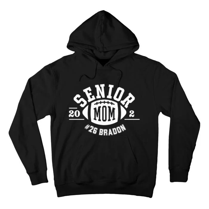 Senior Mom 2025 Football Tall Hoodie