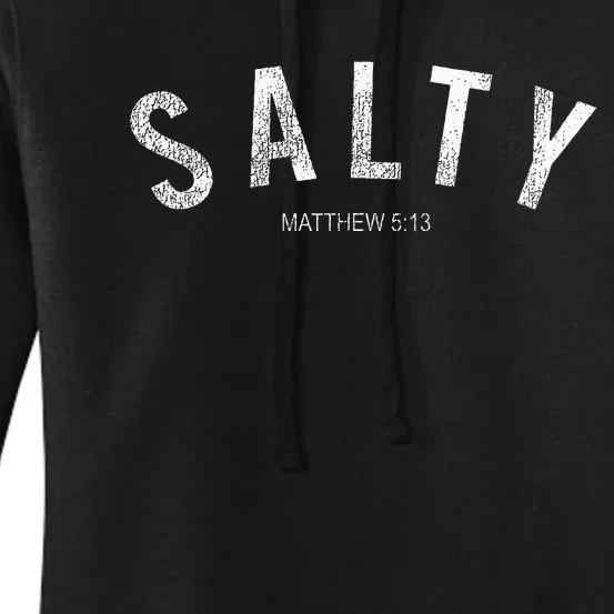 Salty Matthew 513 Distressed Graphic Women's Pullover Hoodie