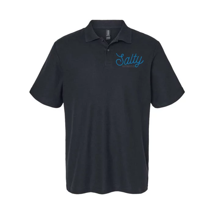 Salty. Matthew 5:13 Softstyle Adult Sport Polo