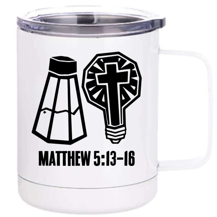 Salt Matthew 5:136 Seasoning Cooking Pepper Salt Cute Gift Front & Back 12oz Stainless Steel Tumbler Cup