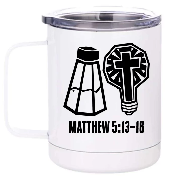 Salt Matthew 5:136 Seasoning Cooking Pepper Salt Cute Gift Front & Back 12oz Stainless Steel Tumbler Cup