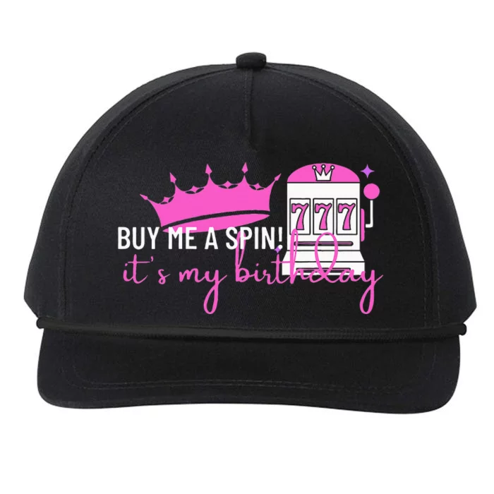 Slot Machine 777 Lucky Birthday Gambling Casino Snapback Five-Panel Rope Hat