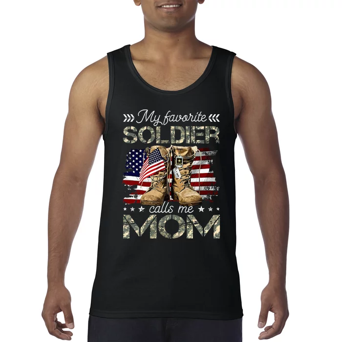 Soldier Mom Army Graduation Mom Tank Top