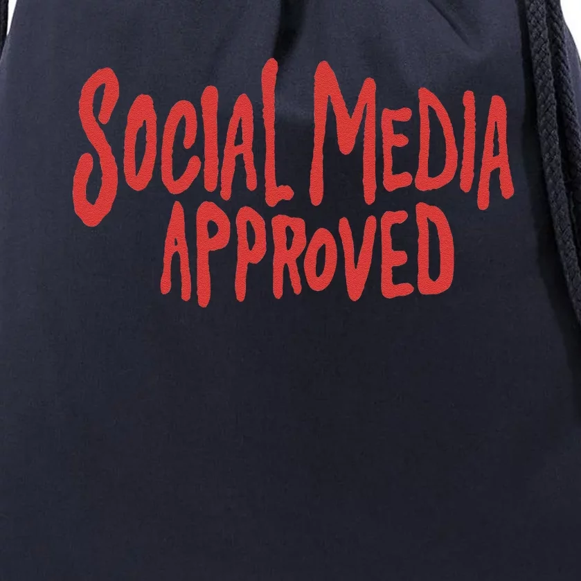 Social Media Approved Quote Drawstring Bag