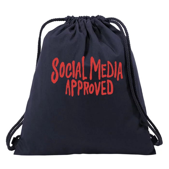 Social Media Approved Quote Drawstring Bag