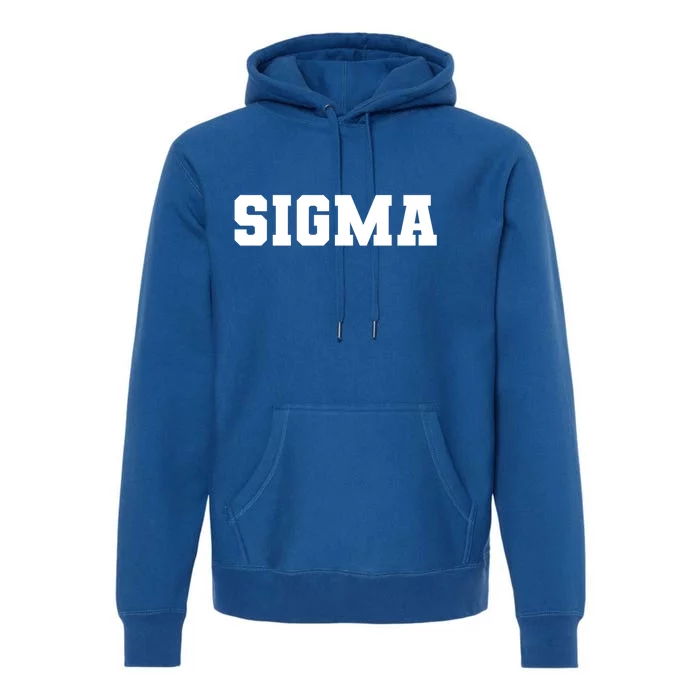 Sigma Male Athletic Text Gift Premium Hoodie