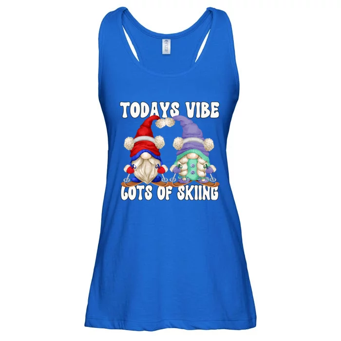 Ski Mom And Dad Gnome Graphic With Sayings Gnomies Love Skiing Gift Ladies Essential Flowy Tank