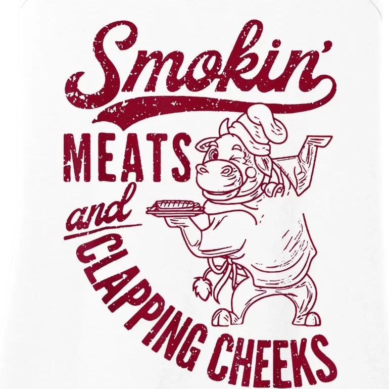 Smoking Meats And Clapping Cheeks Ladies Essential Tank