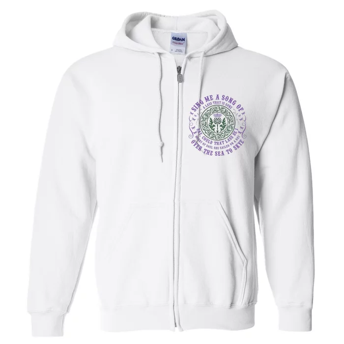 Sing Me A Song Of A Lass That Is Gone Dragonfly Full Zip Hoodie