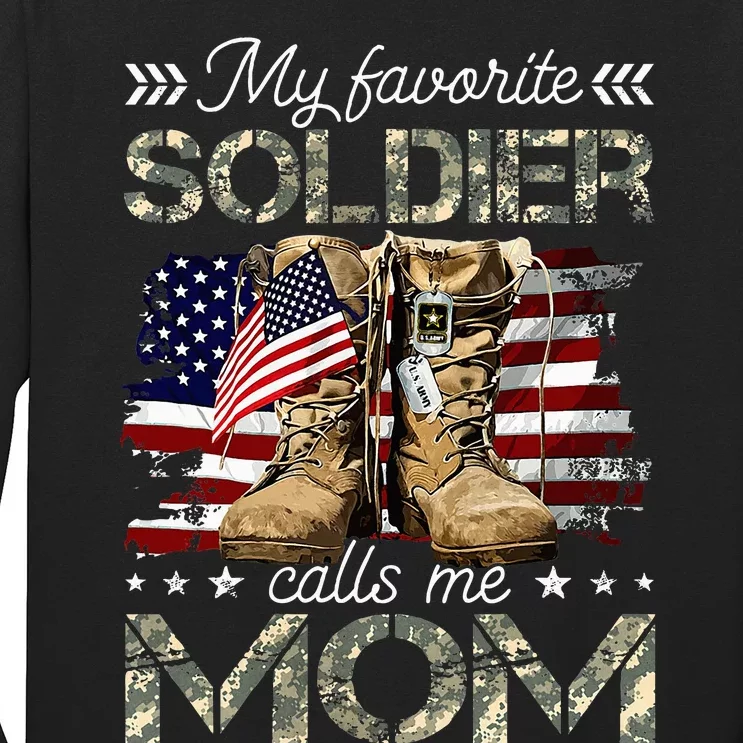 Soldier Mom Army Graduation Mom Long Sleeve Shirt